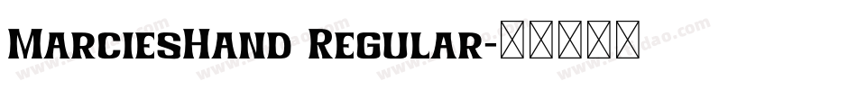 MarciesHand Regular字体转换